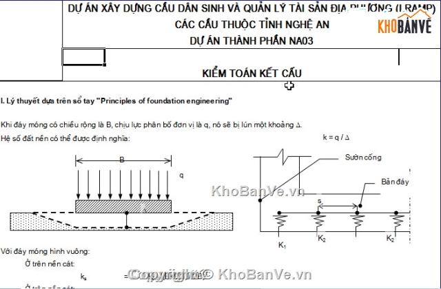 Bản tính cống hộp khẩu độ 2x(3x3)m,excel bản tính cống hộp,thiết kế bản tính cống hộp