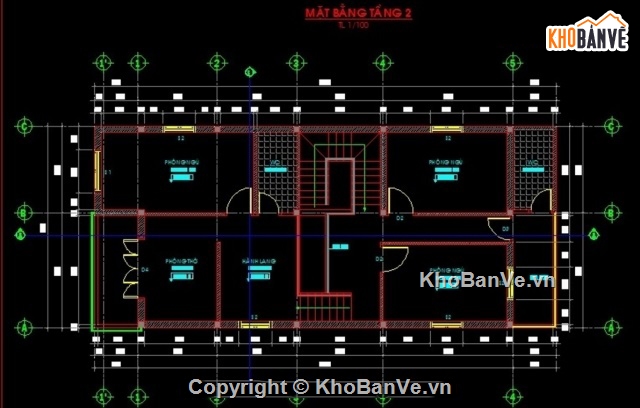 kiến trúc nhà 2 tầng,nhà 2 tầng 7x13m,bản vẽ nhà 2 tầng,nhà 2 tầng có gác lửng