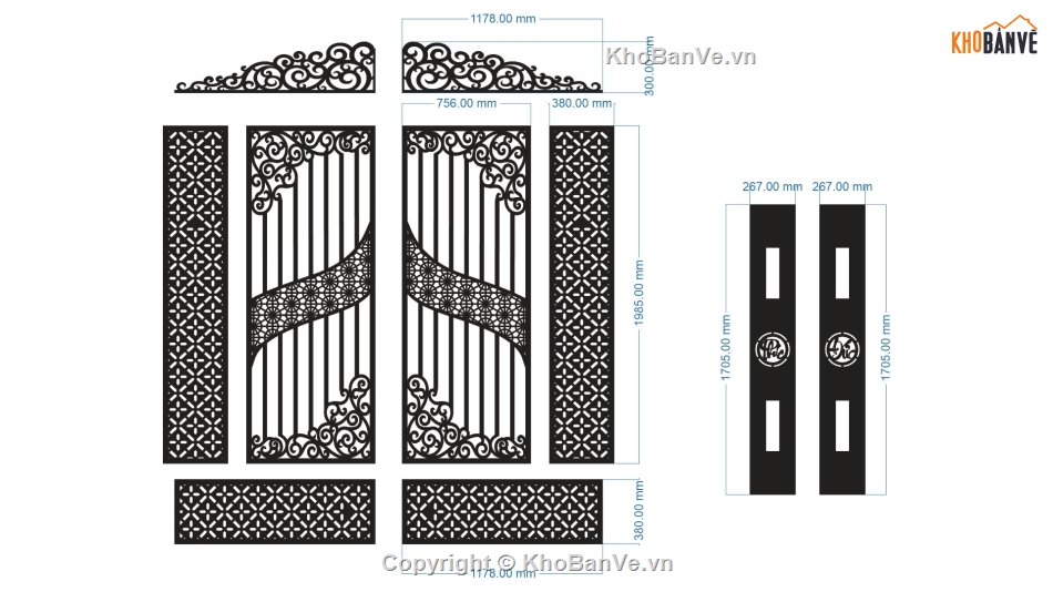 mẫu cổng 4 cánh,file cnc cổng 4 cánh,cnc cổng 4 cánh