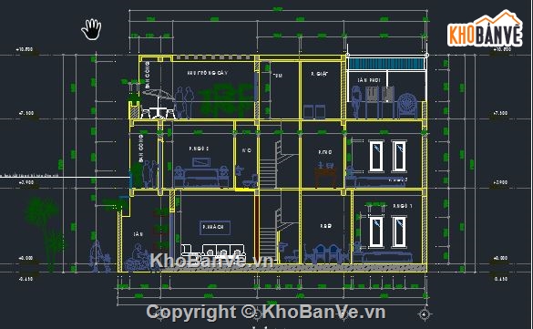 nhà phố 2 tầng,file nhà phố 2 tầng,bản vẽ nhà phố 2 tầng