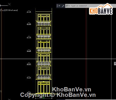 nhà phố 6 tầng,file cad nhà phố,nhà phố file cad,bản vẽ nhà phố