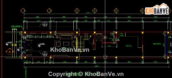 nhà phố 6 tầng,file cad nhà phố,nhà phố file cad,bản vẽ nhà phố