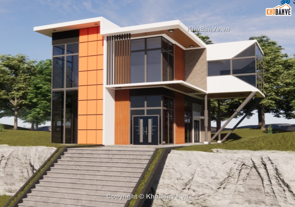 biệt thự 2 tầng,sketchup biệt thự 2 tầng,File sketchup biệt thự 2 tầng,sketchup biệt thự,biệt thự sketchup