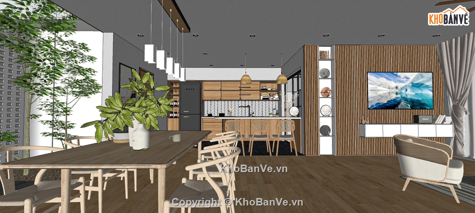 nội thất nhà phố 2 tầng,Model sketchup nhà phố,nội thất nhà phố file su,dựng 3d su nội thất,nội thất nhà phố su