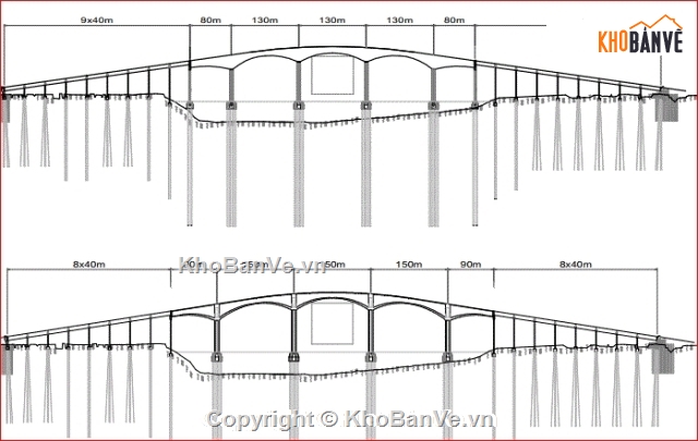 Cầu vòm dây treo dạng lưới,bản vẽ thiết kế cầu,Bản vẽ Cầu vòm dây treo,PDF mẫu thiết kế cầu vòm,thiết kế cầu vòm dây treo