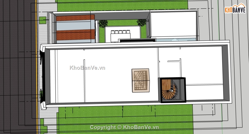 nhà 3 tầng,sketchup nhà 3 tầng,phối cảnh nhà 3 tầng,nhà 3 tầng tân cổ điển