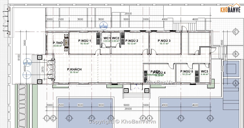 mẫu mái thái revit 2023,bản vẽ biệt thự 1 tầng,file revit biệt thự 1 tầng,biệt thự 1 tầng 8x25m