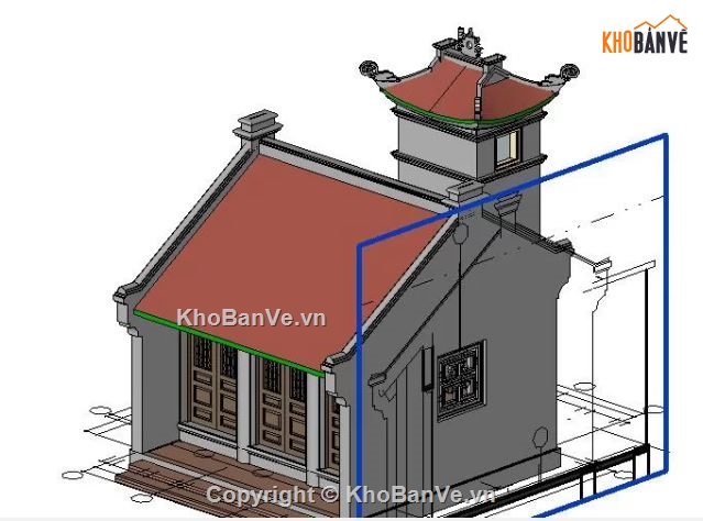 đình chùa,file thiết kế đình chùa,đình chùa việt nam