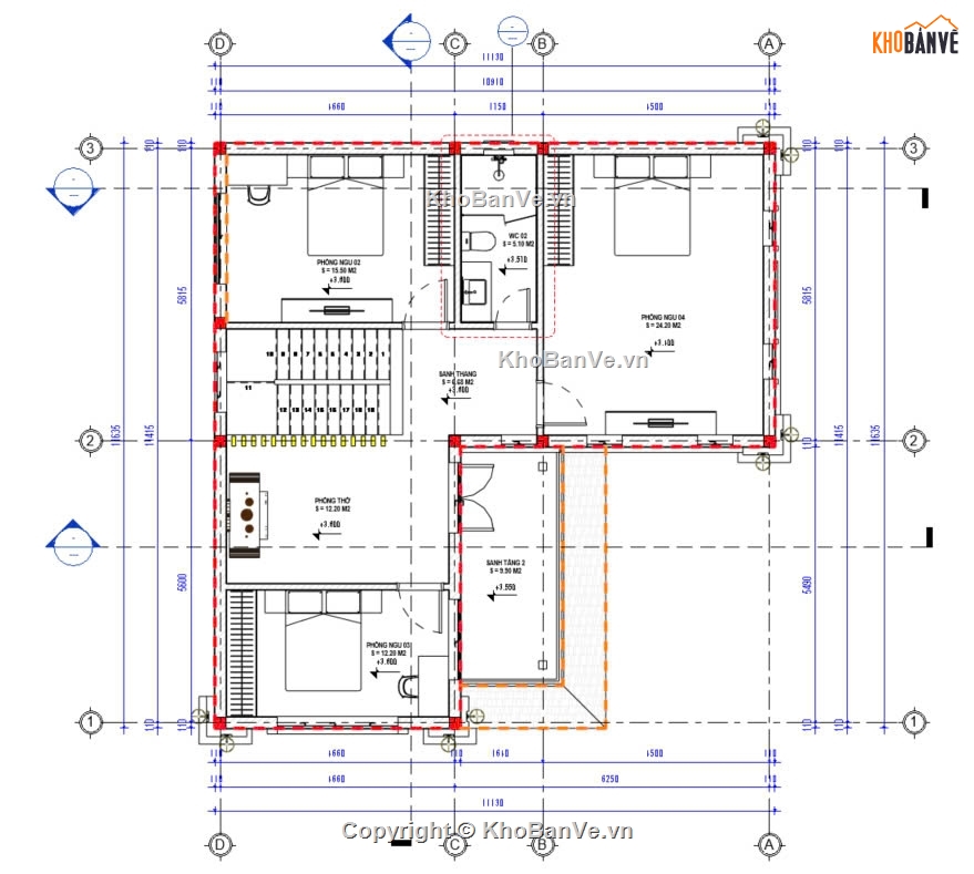 Biệt thự 2 tầng,Biệt thự mái nhật,Biệt thự đẹp,Revit Biệt thự mái Nhật,revit Biệt thự