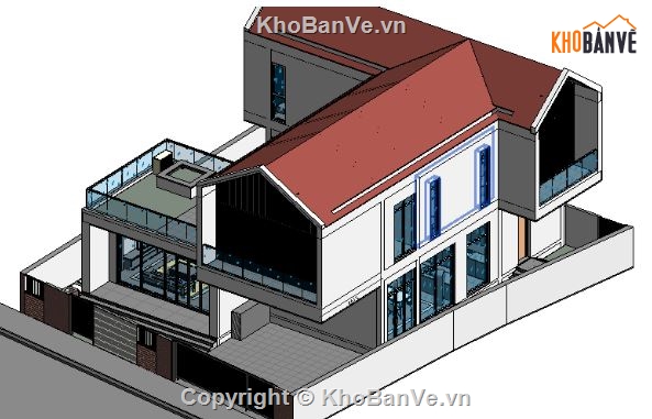 biệt thự 2 tầng,revit biệt thự 2 tầng,biệt thự 2 tầng file revit,file revit biệt thự 2 tầng