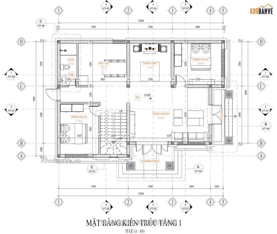 biệt thự 2 tầng,biệt thự đẹp 2 tầng,revit biệt thự 2 tầng