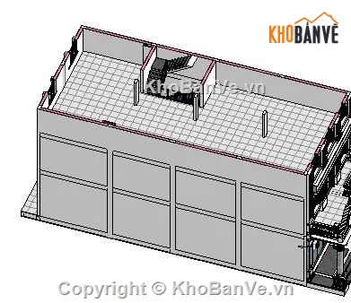 nhà phố 4 tầng 1 tum,file revit nhà phố 4 tầng 1 tum,revit nhà phố 4 tầng 1 tum