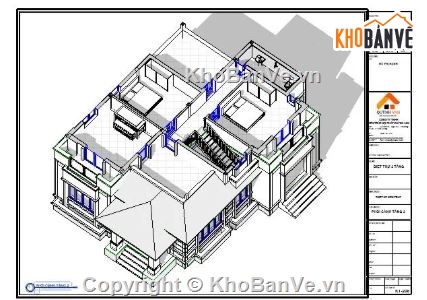 Biệt thự,biệt thự 2 tầng,revit biệt thự 2 tầng,file revit biệt thự 2 tầng
