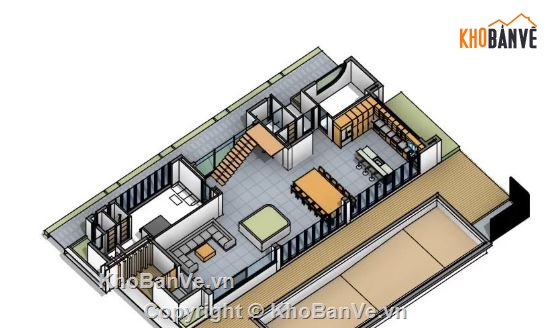 biệt thự 3 tầng,biệt thự hiện đại,biệt thự hiện đại 3 tầng,revit biệt thự 3 tầng