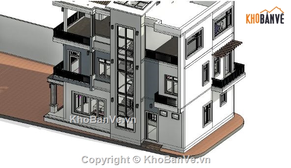 nhà phố 3 tầng,revit nhà phố 3 tầng,file revit nhà phố 3 tầng