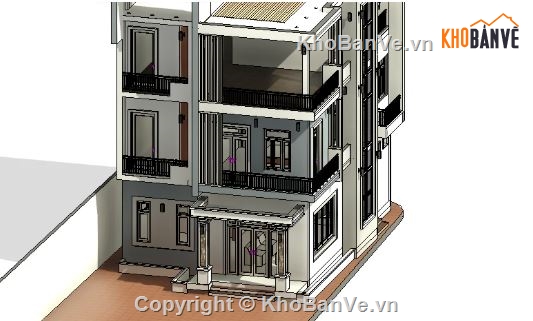 nhà phố 3 tầng,revit nhà phố 3 tầng,file revit nhà phố 3 tầng