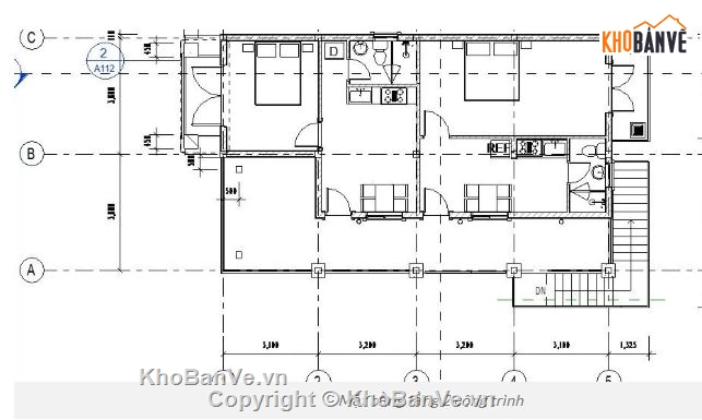 nhà phố 2 tầng,revit nhà phố 2 tầng,file revit nhà phố 2 tầng,nhà phố 2 tầng revit
