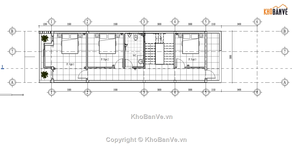 Bản vẽ nhà phố,nhà phố 2 tầng,bản vẽ nhà phố 2 tầng