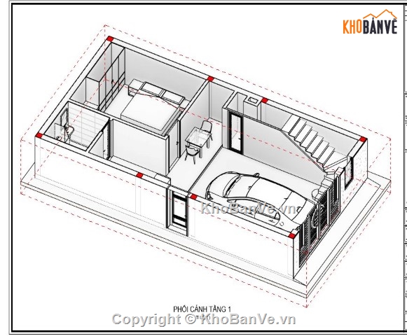 nhà phố 3 tầng,revit nhà phố 3 tầng,file revit nhà phố 3 tầng