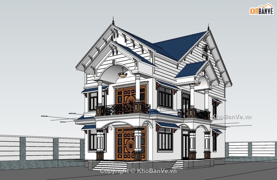 sketchup biệt thự 2 tầng,sketchup biệt thự,biệt thự sketchup,biệt thự 2 tầng sketchup,File sketchup biệt thự 2 tầng,File sketchup biệt thự phố 2 tầng