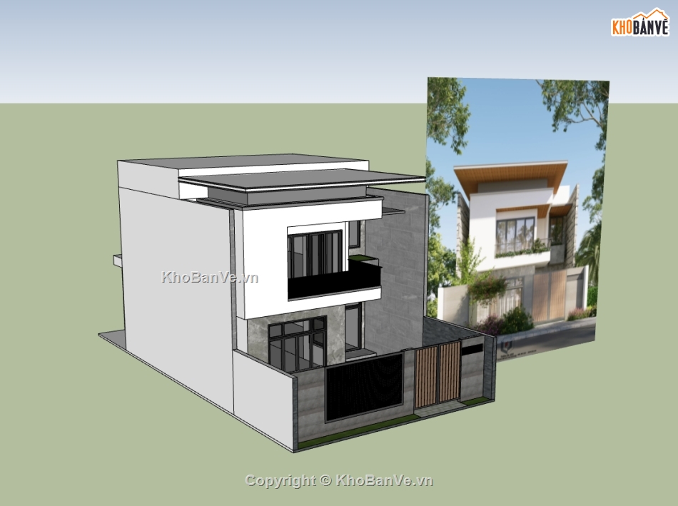 biệt thự 2 tầng,su biệt thự,sketchup biệt thự,su biệt thự 2 tầng,sketchup biệt thự 2 tầng