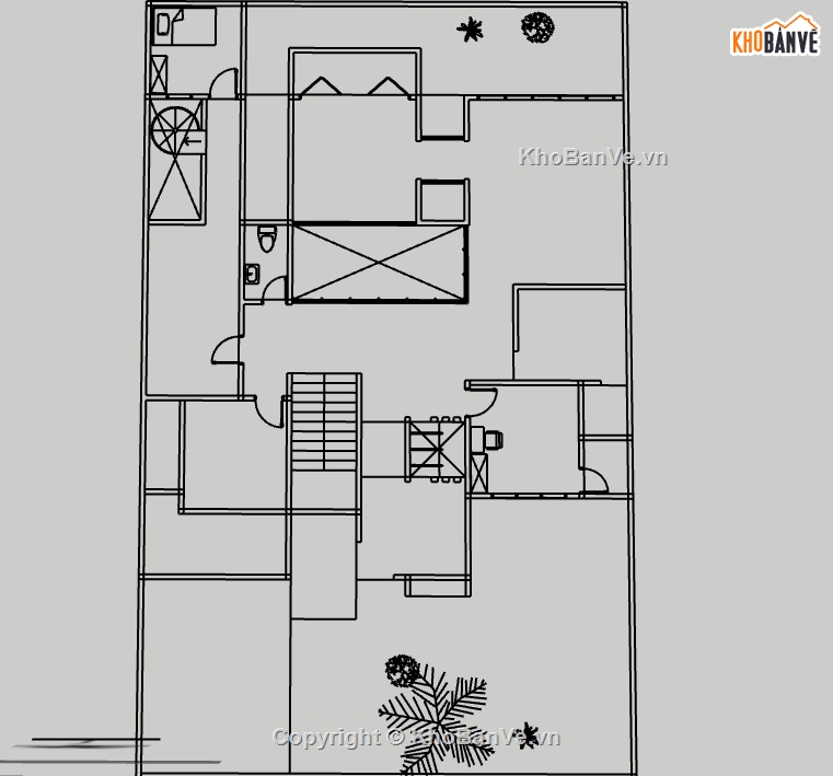 biệt thự 2 tầng,su biệt thự,sketchup biệt thự