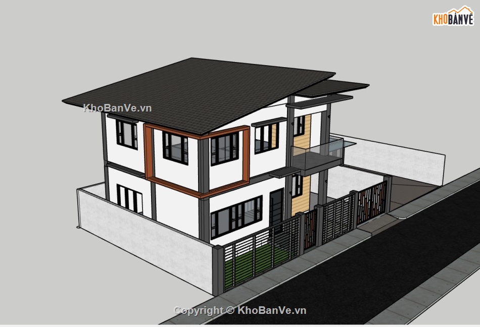 nhà phố 2 tầng,su nhà phố,sketchup nhà phố,su nhà phố 2 tầng,sketchup nhà phố 2 tầng