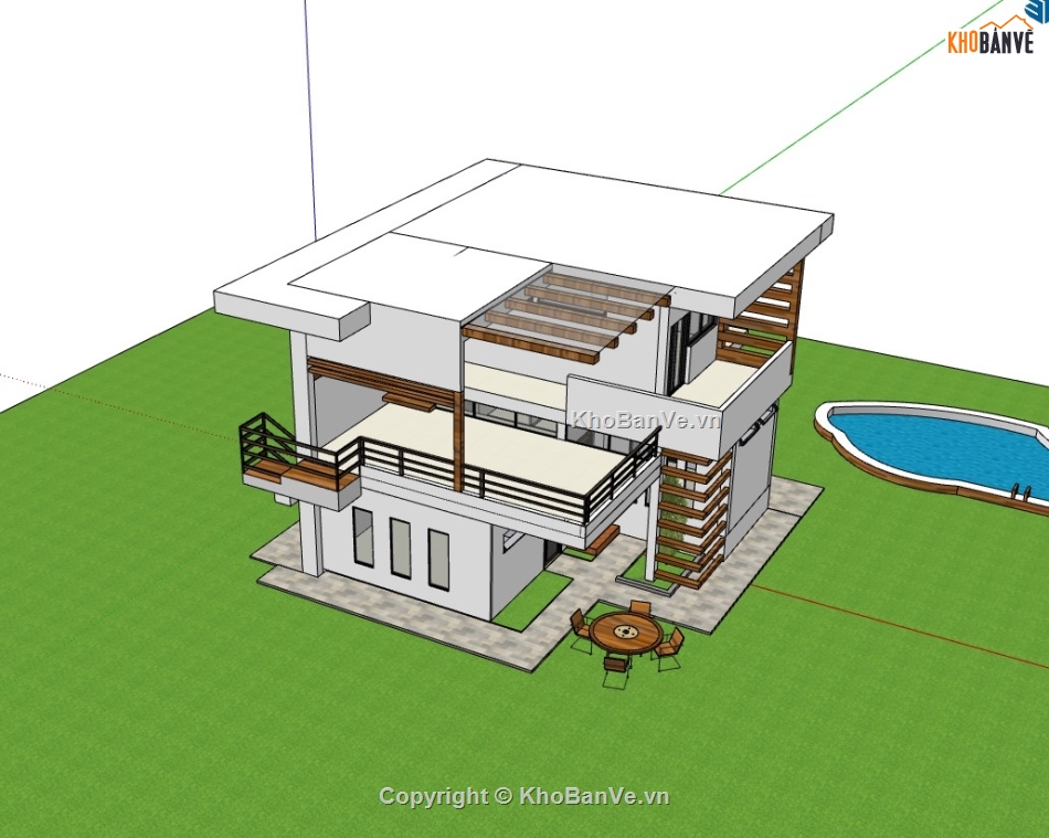 nhà phố 2 tầng,su nhà phố,sketchup nhà phố,su nhà phố 2 tầng,sketchup nhà phố 2 tầng