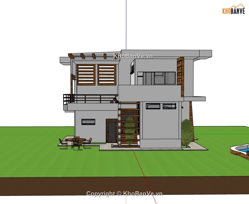 nhà phố 2 tầng,su nhà phố,sketchup nhà phố,su nhà phố 2 tầng,sketchup nhà phố 2 tầng