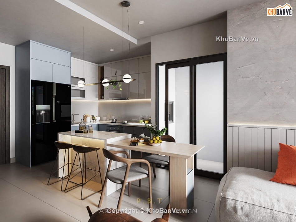 căn hộ chung cư,nội thất chung cư,Sketchup nội thất chung cư,nội thất căn hộ,su phòng khách chung cư,thiết kế phòng khách chung cư sketchup