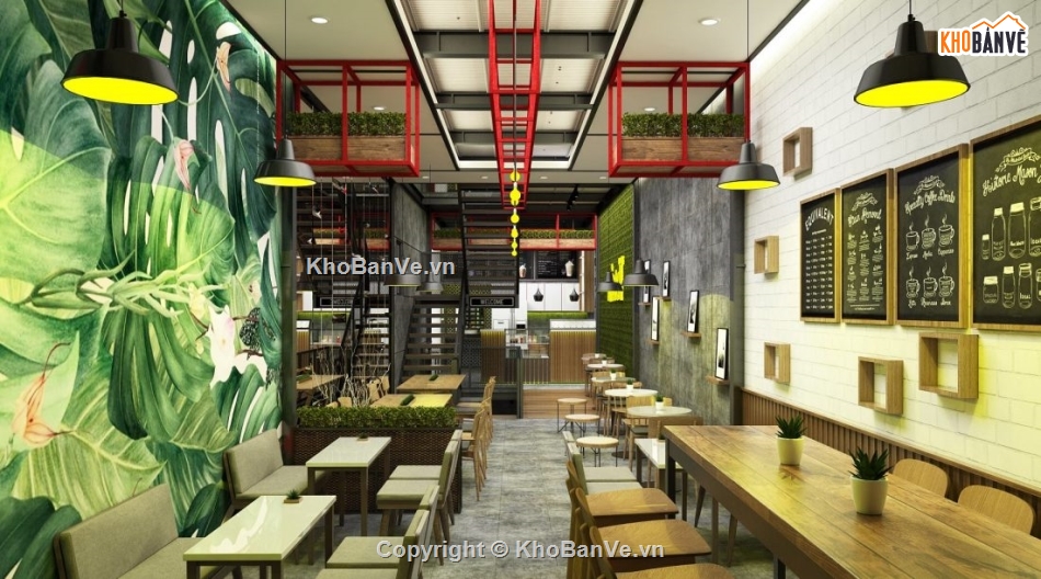 quán cafe 3 tầng,Model su quán cafe,file sketchup quán cafe 3 tầng,quán cafe 3 tầng file sketchup