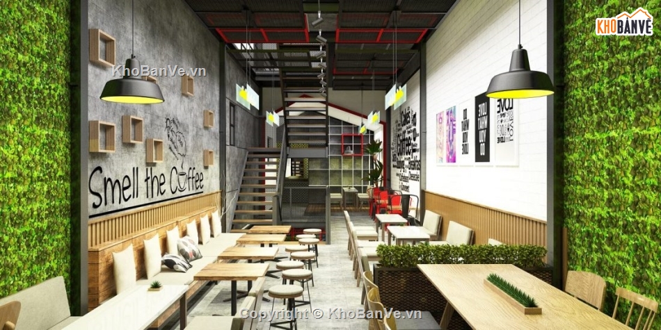 quán cafe 3 tầng,Model su quán cafe,file sketchup quán cafe 3 tầng,quán cafe 3 tầng file sketchup