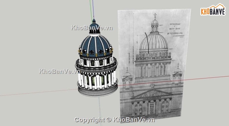 Sketchup tum,Tum tân cổ điển,Tum lâu đài