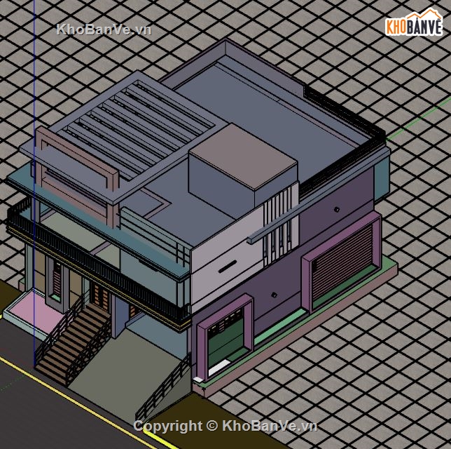 Biệt thự 2 tầng,model su biệt thự 2 tầng,file su biệt thự 2 tầng