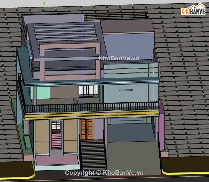 Biệt thự 2 tầng,model su biệt thự 2 tầng,file su biệt thự 2 tầng