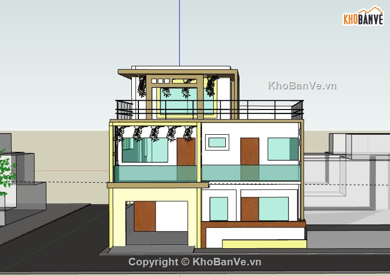 Biệt thự 2 tầng,model su biệt thự 2 tầng,biệt thự 2 tầng file su