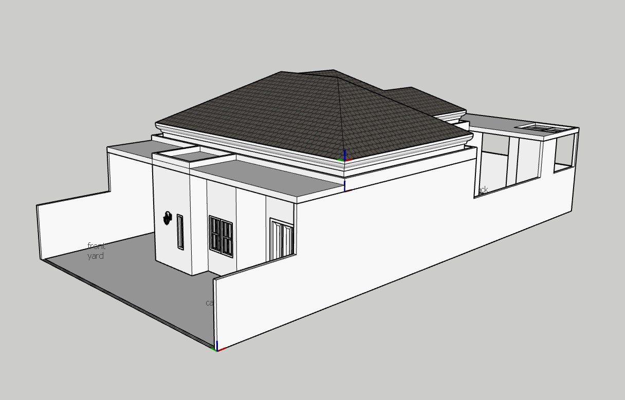 nhà cấp 4,su nhà cấp 4,sketchup nhà cấp 4