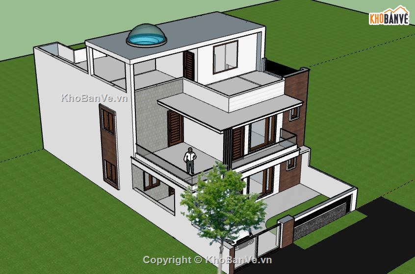 Nhà phố 3 tầng,model su nhà phố 3 tầng,nhà phố 3 tầng sketchup,sketchup nhà phố 3 tầng,nhà phố 3 tầng model su