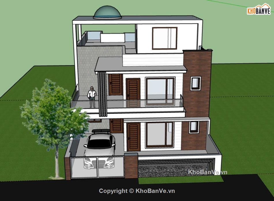 Nhà phố 3 tầng,model su nhà phố 3 tầng,nhà phố 3 tầng sketchup,sketchup nhà phố 3 tầng,nhà phố 3 tầng model su