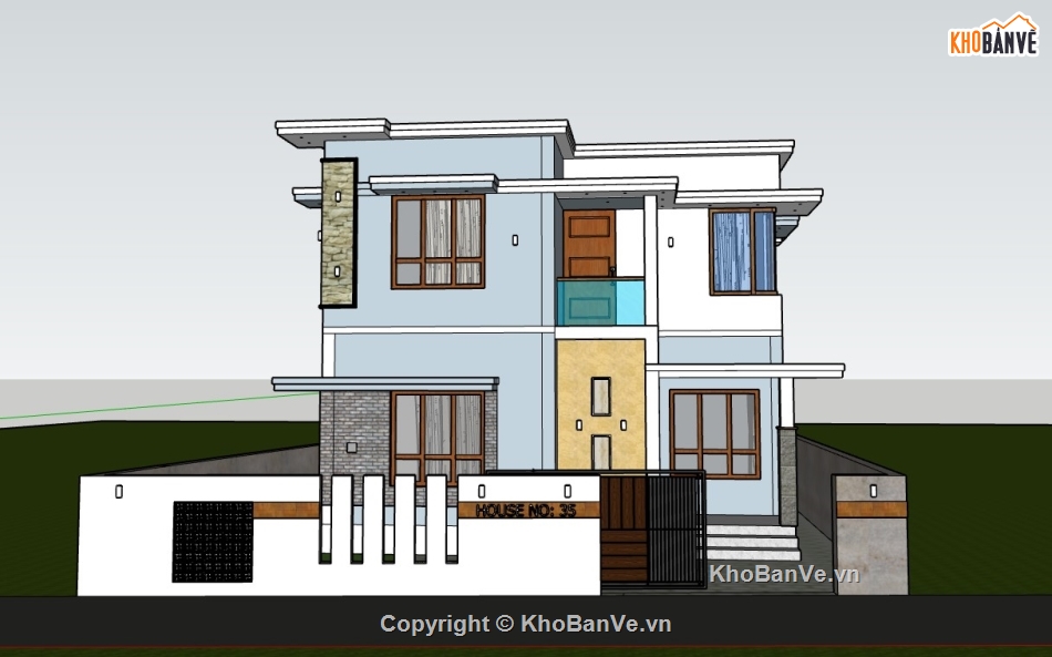 nhà phố 2 tầng,su nhà phố,sketchup nhà phố,su nhà phố 2 tầng,sketchup nhà phố 2 tầng