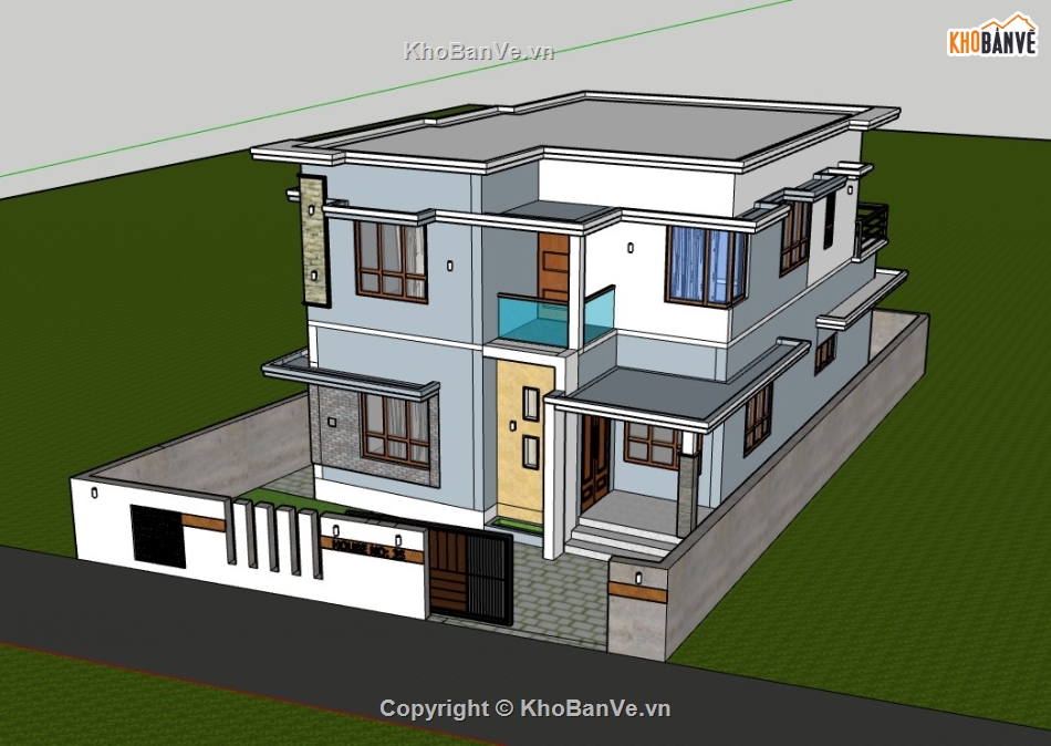 nhà phố 2 tầng,su nhà phố,sketchup nhà phố,su nhà phố 2 tầng,sketchup nhà phố 2 tầng