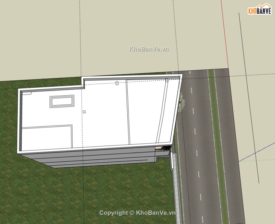 nhà phố 3 tầng,sketchup nhà phố 2 tầng,phối cảnh nhà phố 3 tầng,mẫu nhà phố hiện đại