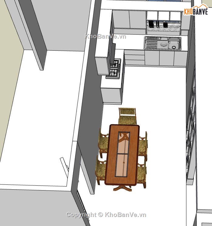 phòng đẹp,model su phòng bếp,thiết kế phòng bếp,nội thất phòng bếp