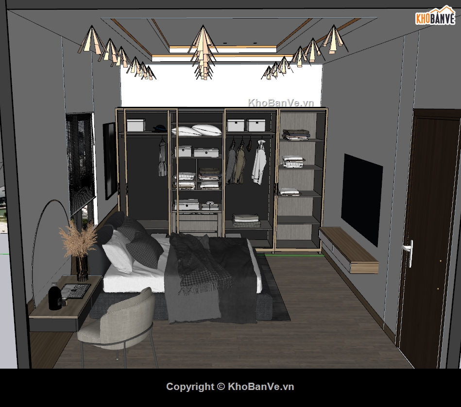 nội thất phòng ngủ,File sketchup nội thất,file sketchup phòng khách,file nội thất cửa hàng ăn,sketchup dựng nội thất