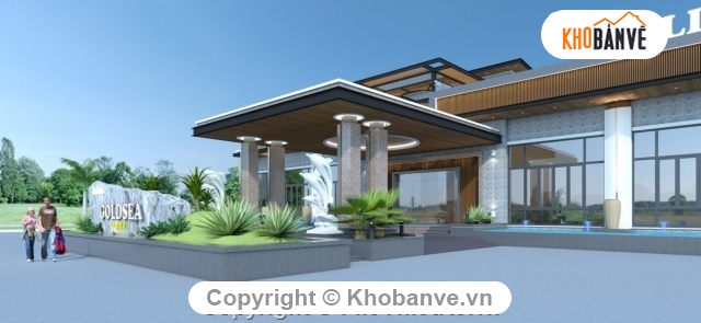 Sketchup cửa hàng,sketchup nhà hàng nghỉ dưỡng,nhà hàng,Sketchup nhà hàng