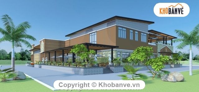 Sketchup cửa hàng,sketchup nhà hàng nghỉ dưỡng,nhà hàng,Sketchup nhà hàng