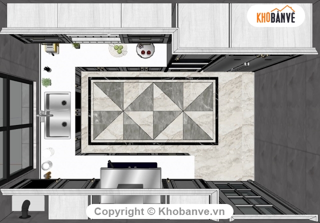Mẫu nhà bếp,thiết kế nội thất phòng bếp,sketchup nội thất nhà bếp,nội thất nhà bếp 2019,nhà bếp hiện đại
