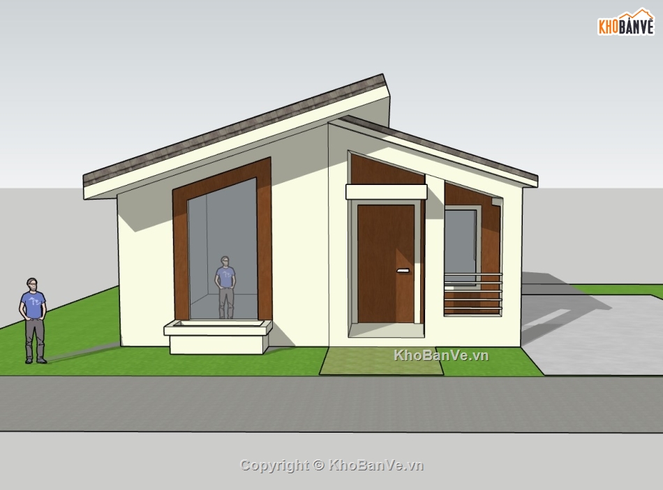 nhà cấp 4,File su nhà cấp 4,su nhà cấp 4,sketchup nhà cấp 4