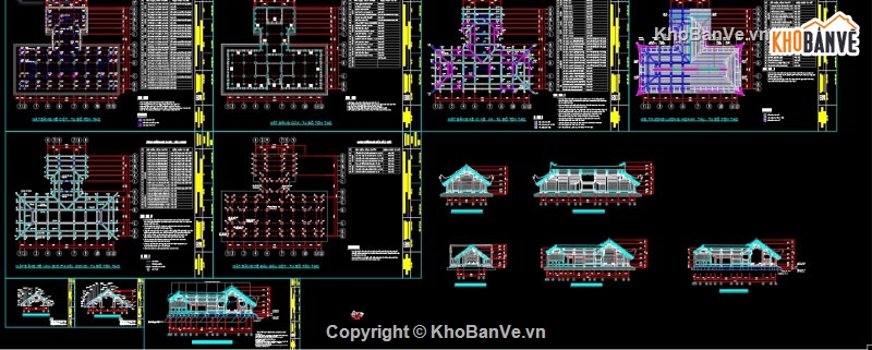 đình chùa,file đình chùa,cad đình chùa