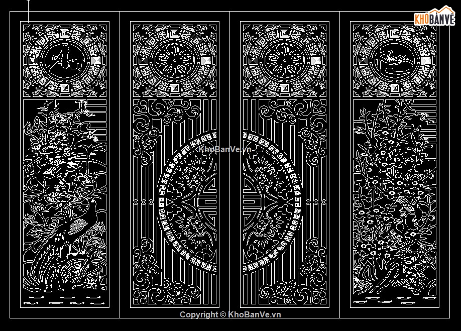 file cnc cổng 4 cánh,mẫu cổng 4 cánh cnc,cnc cổng 4 cánh